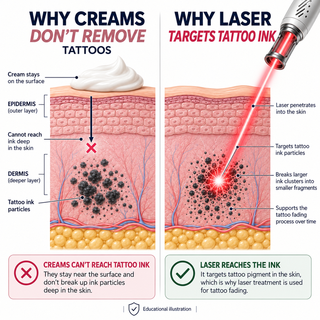 Here’s What’s Actually Happening Beneath Your Tattoo